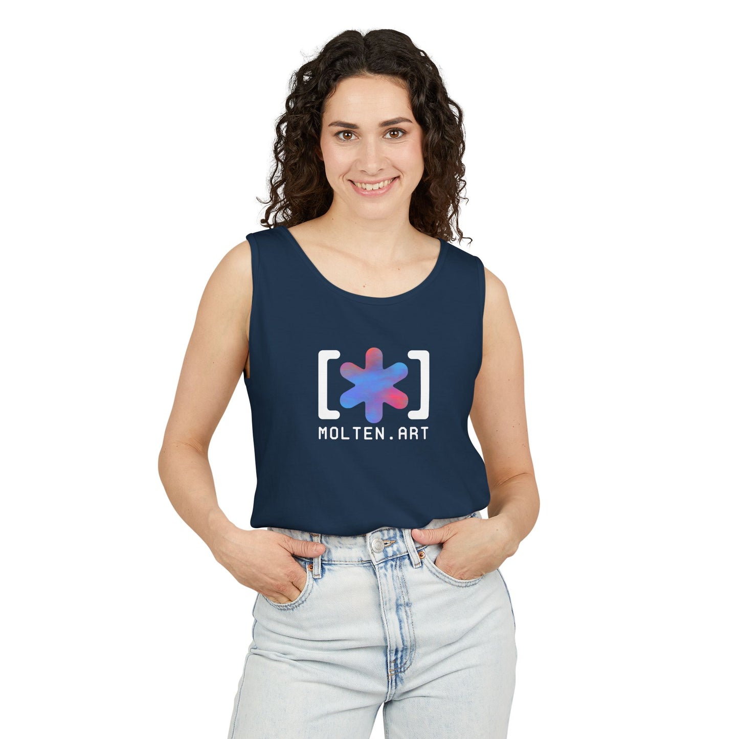 Molten Classic [Color Logo] Unisex Garment-Dyed Tank Top