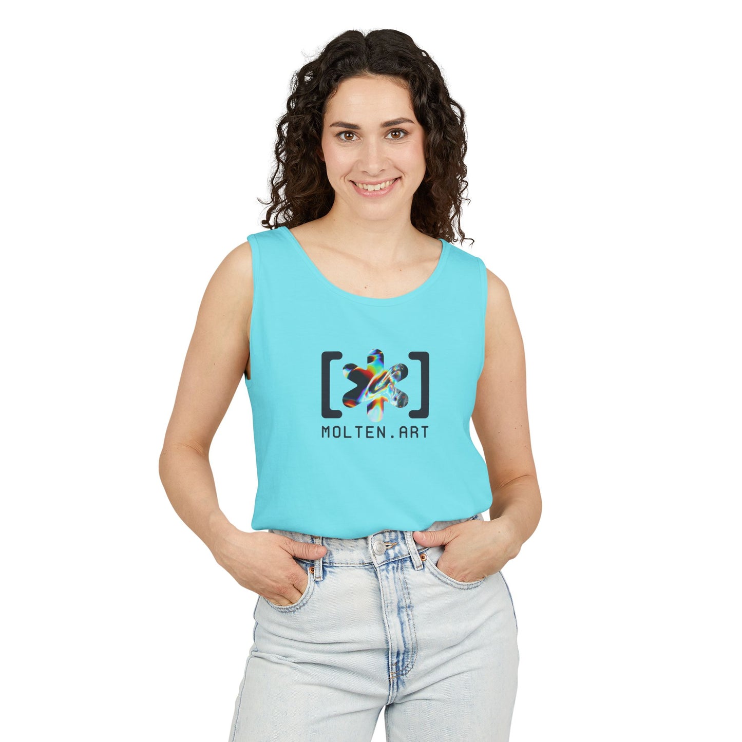 Molten Classic [Color Logo] Unisex Garment-Dyed Tank Top