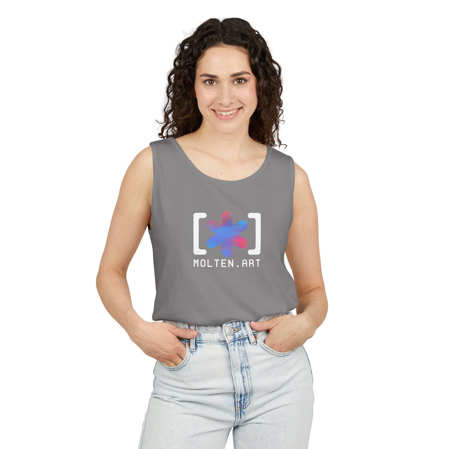 Molten Classic [Color Logo] Unisex Garment-Dyed Tank Top