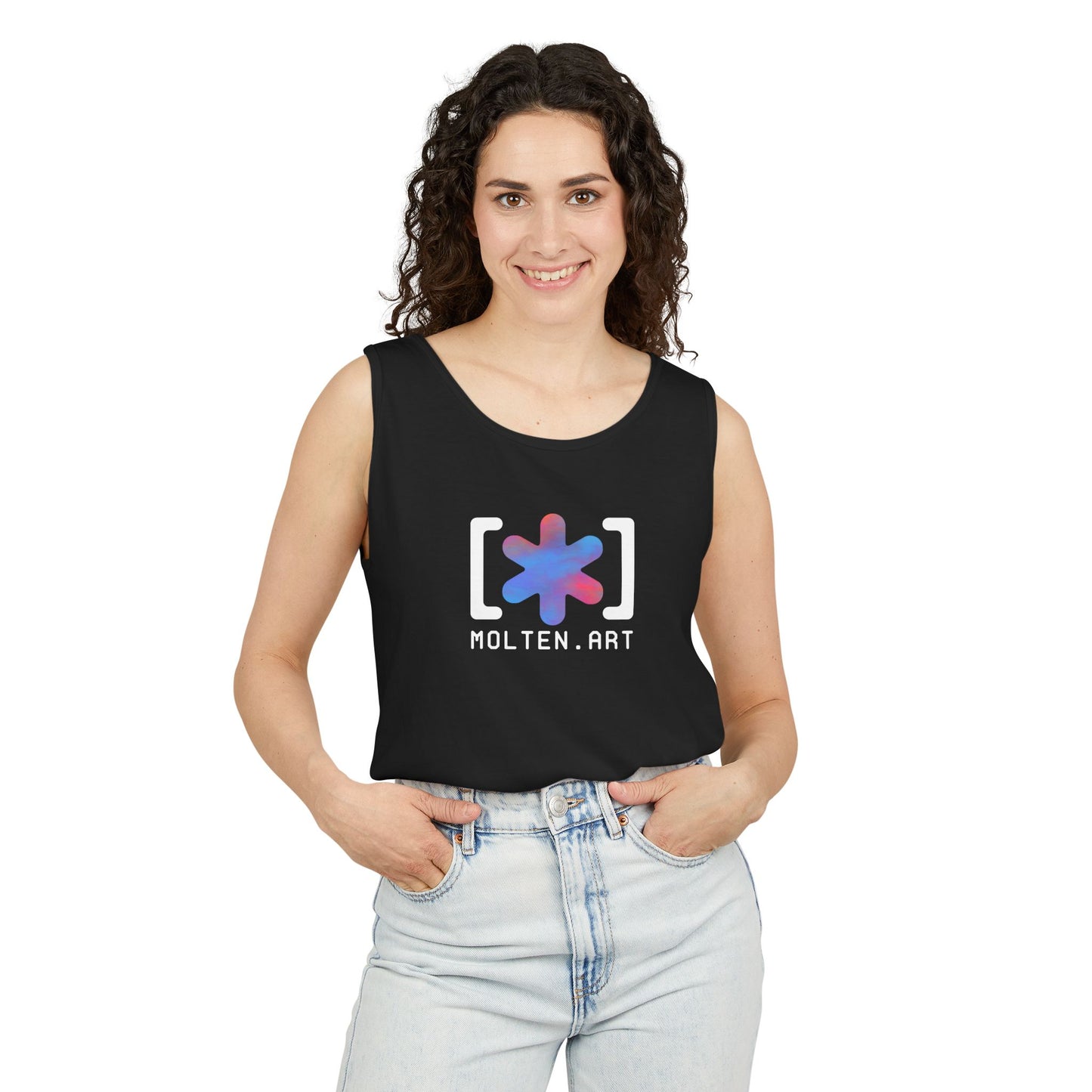 Molten Classic [Color Logo] Unisex Garment-Dyed Tank Top