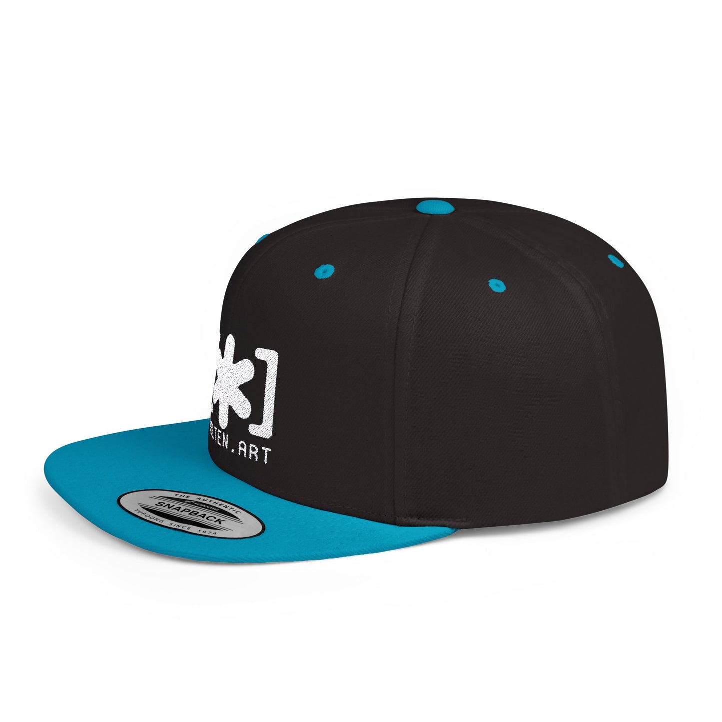 Embroidered Flat Bill Snapback [Mono Logo]