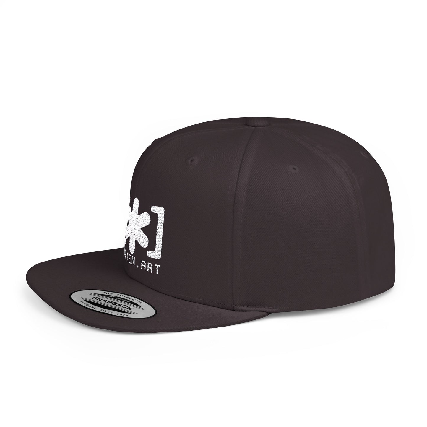 Embroidered Flat Bill Snapback [Mono Logo]