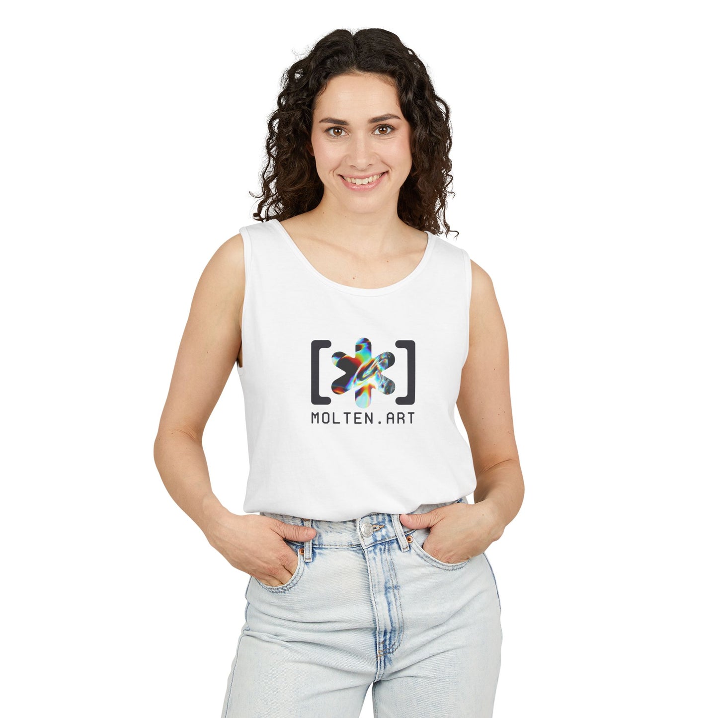 Molten Classic [Color Logo] Unisex Garment-Dyed Tank Top
